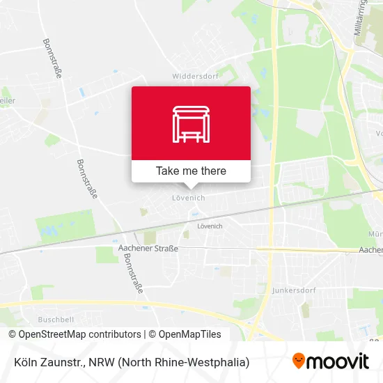 Köln Zaunstr. map