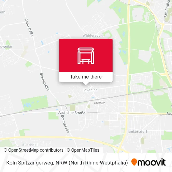 Köln Spitzangerweg map