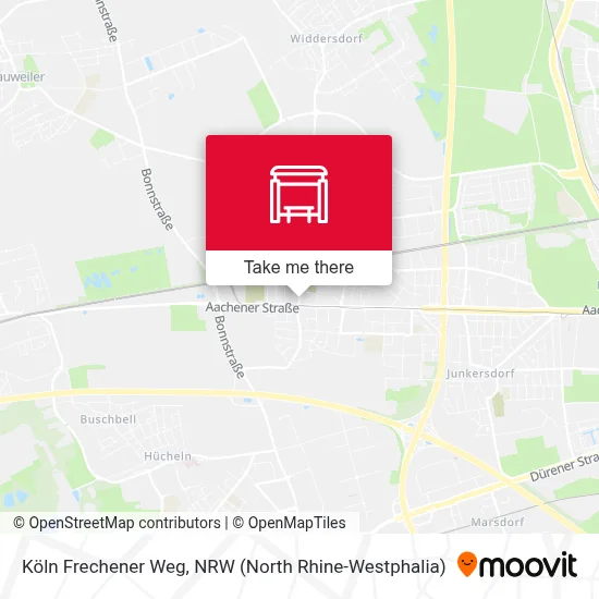 Köln Frechener Weg map