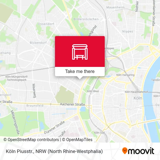 Köln Piusstr. map