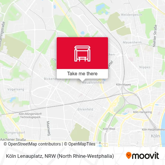 Köln Lenauplatz map