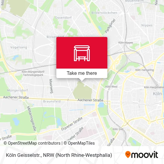 Köln Geisselstr. map
