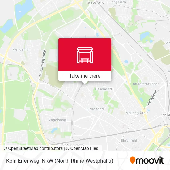 Köln Erlenweg map