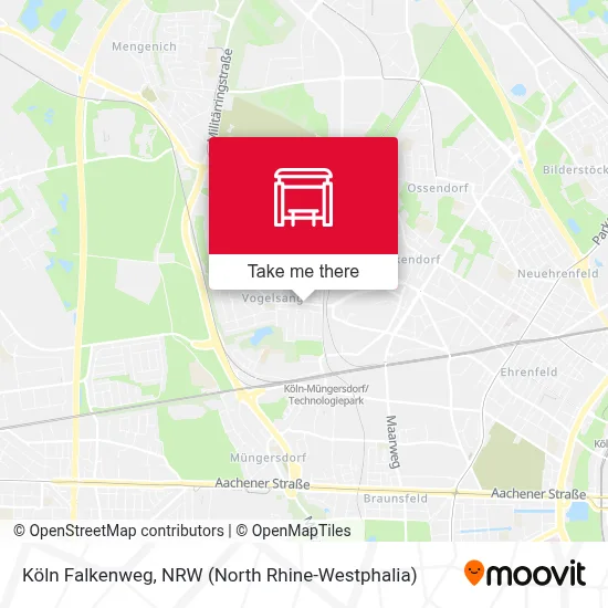 Köln Falkenweg map