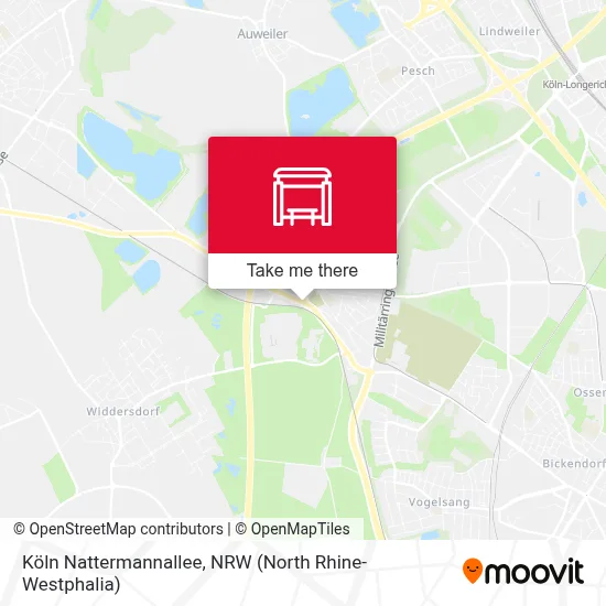 Köln Nattermannallee map