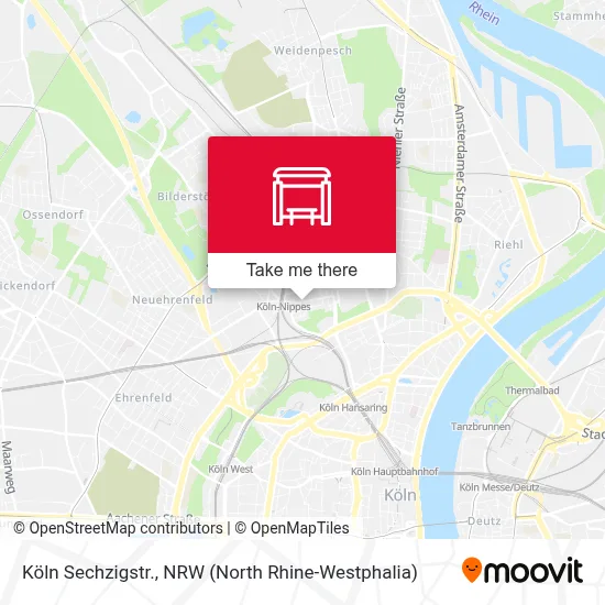 Köln Sechzigstr. map