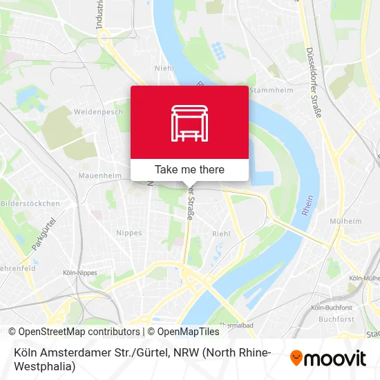 Köln Amsterdamer Str./Gürtel map