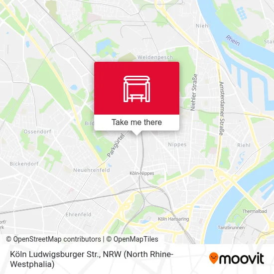 Köln Ludwigsburger Str. map