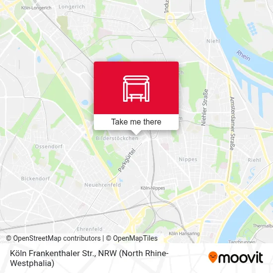 Köln Frankenthaler Str. map