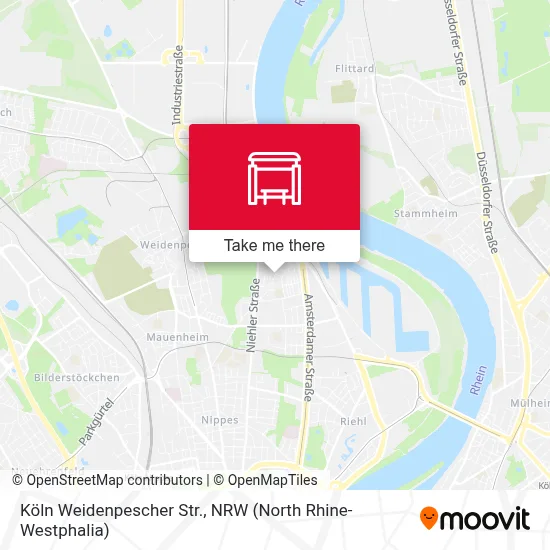 Köln Weidenpescher Str. map