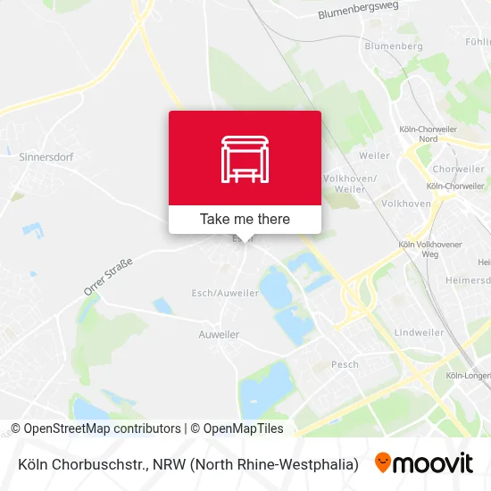 Köln Chorbuschstr. map