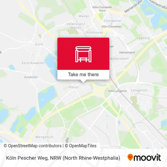 Köln Pescher Weg map