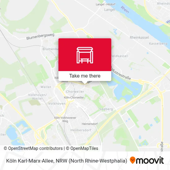 Köln Karl-Marx-Allee map