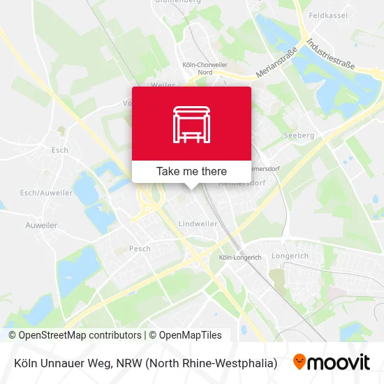 Köln Unnauer Weg map