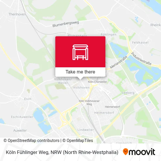 Köln Fühlinger Weg map