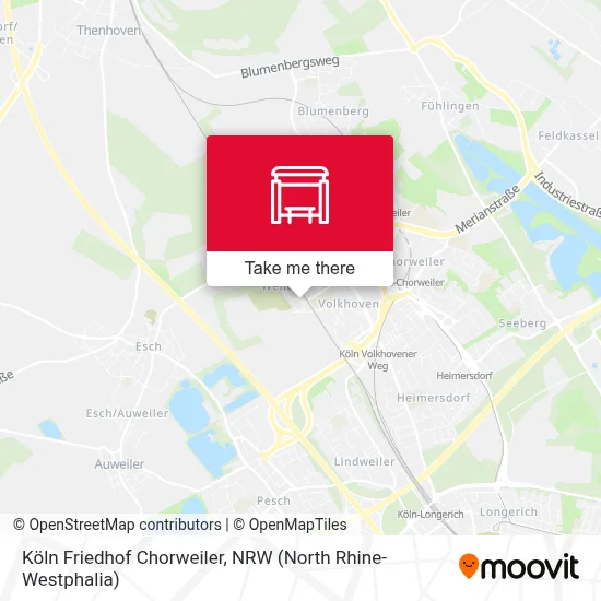 Köln Friedhof Chorweiler map