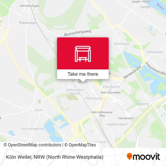 Köln Weiler map