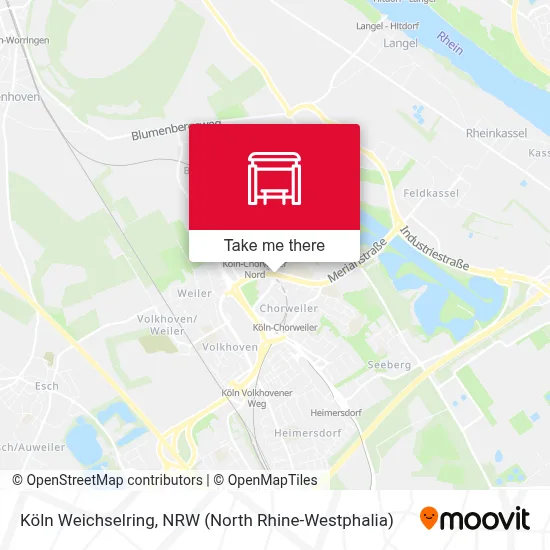 Köln Weichselring map