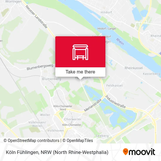Köln Fühlingen map