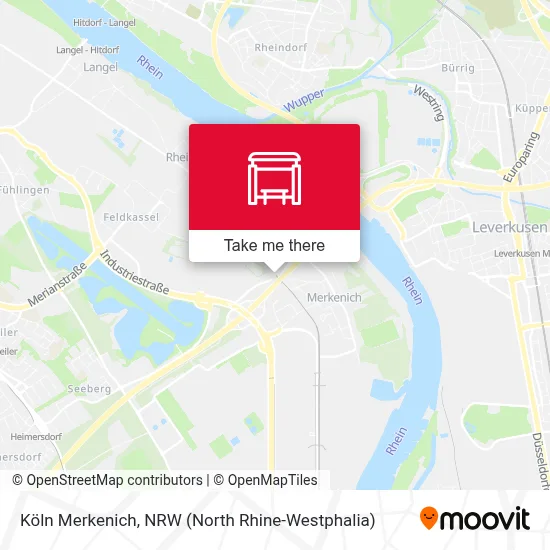 Köln Merkenich map