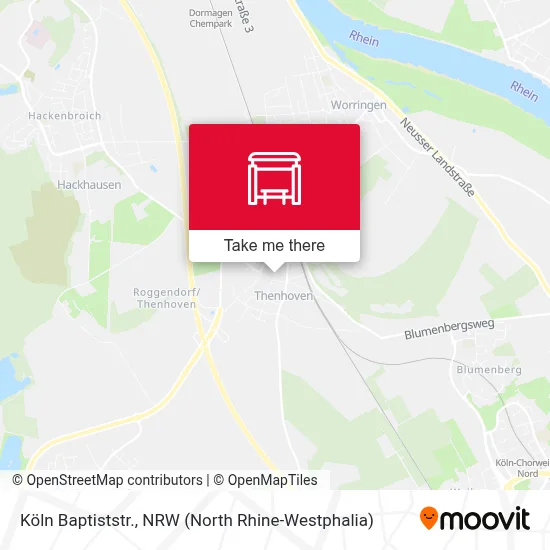 Köln Baptiststr. map