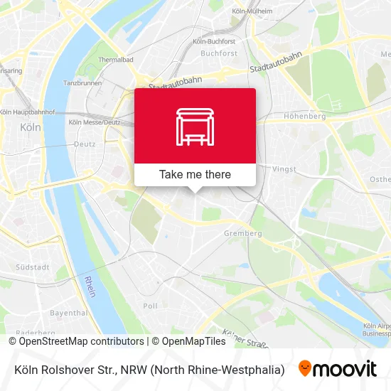 Köln Rolshover Str. map