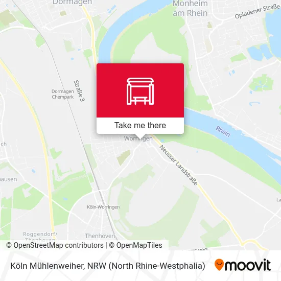 Köln Mühlenweiher map