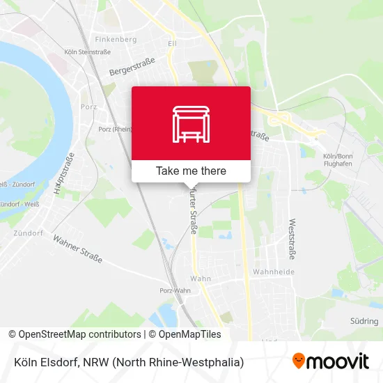 Köln Elsdorf map