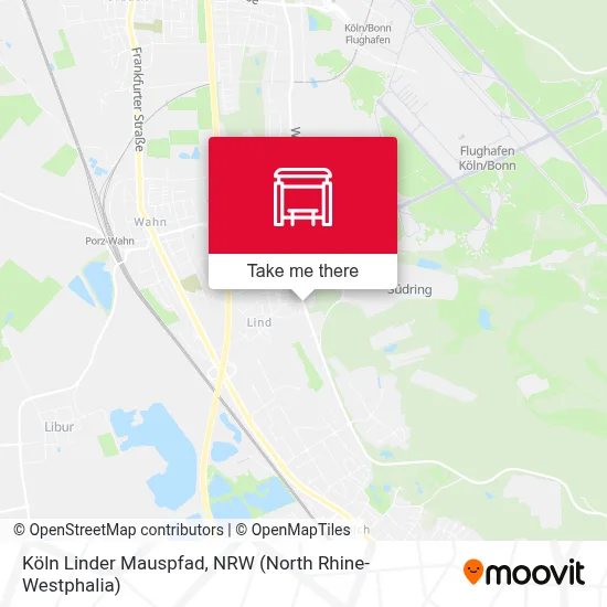 Köln Linder Mauspfad map