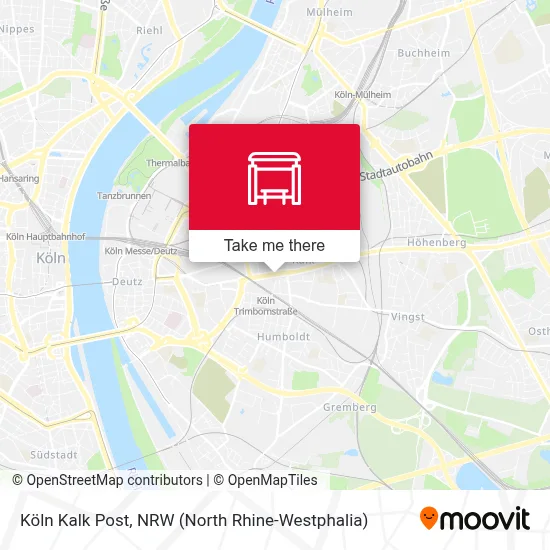 Köln Kalk Post map