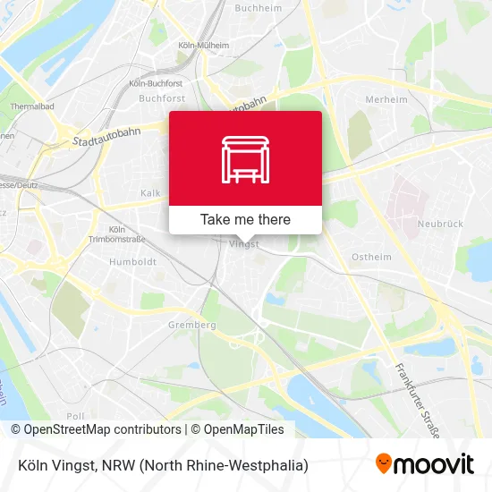 Köln Vingst map