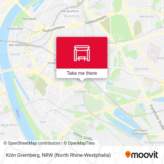 Köln Gremberg map