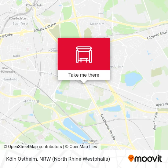 Köln Ostheim map