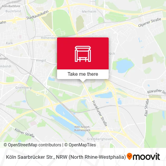 Köln Saarbrücker Str. map