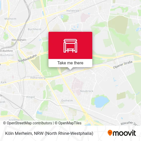 Köln Merheim map