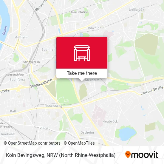 Köln Bevingsweg map