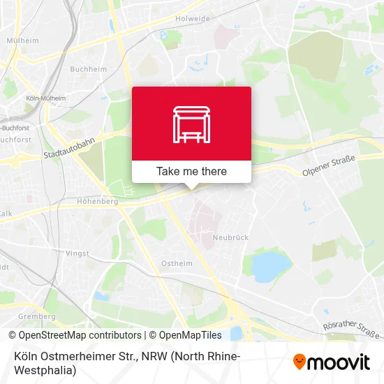 Köln Ostmerheimer Str. map