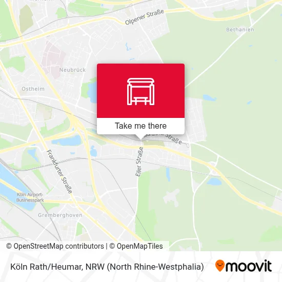 Köln Rath/Heumar map