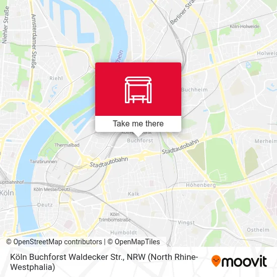Köln Buchforst Waldecker Str. map
