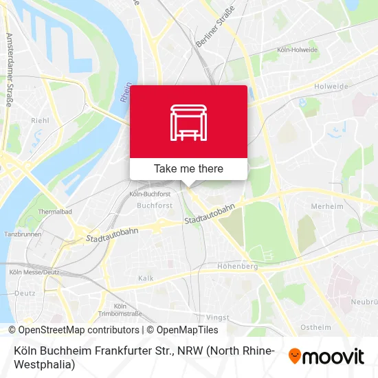 Köln Buchheim Frankfurter Str. map
