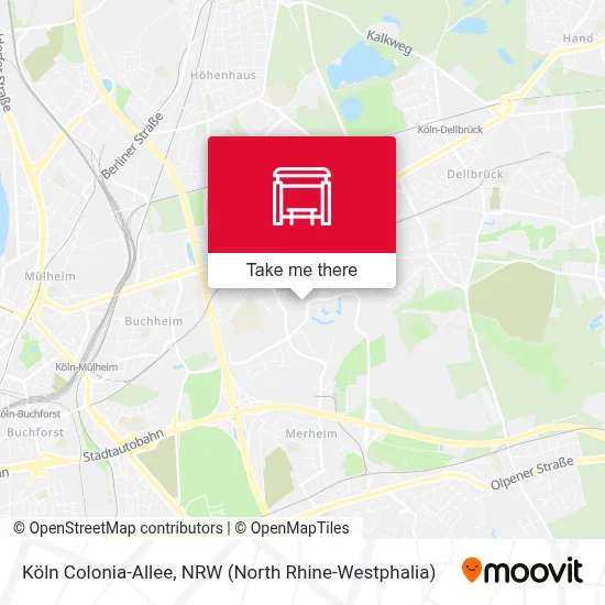 Köln Colonia-Allee map