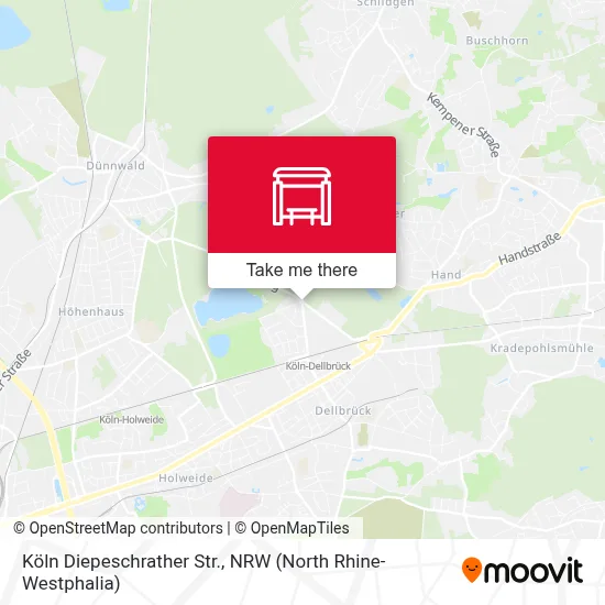 Köln Diepeschrather Str. map