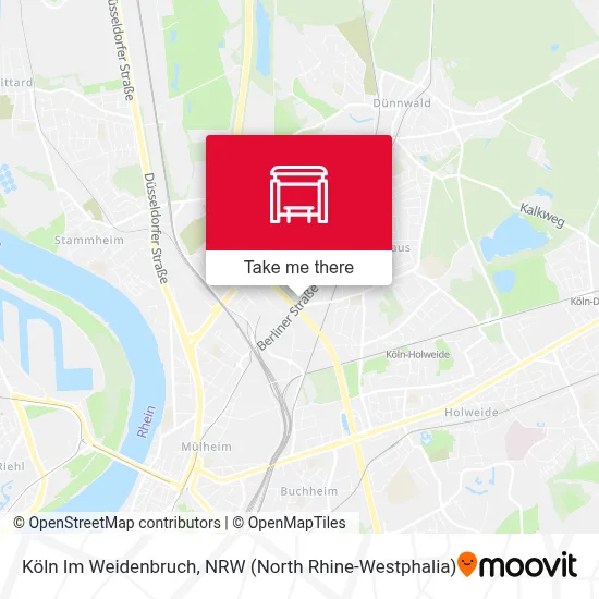 Köln Im Weidenbruch map