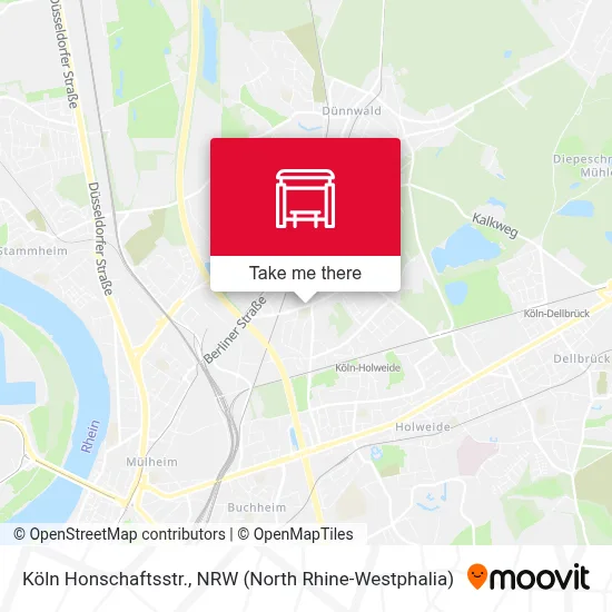 Köln Honschaftsstr. map