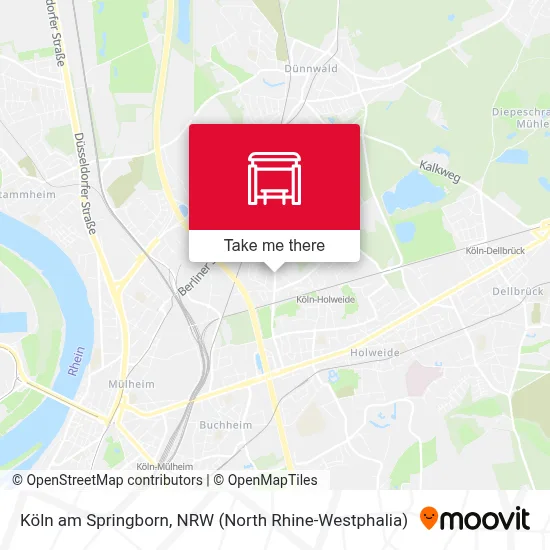 Köln am Springborn map