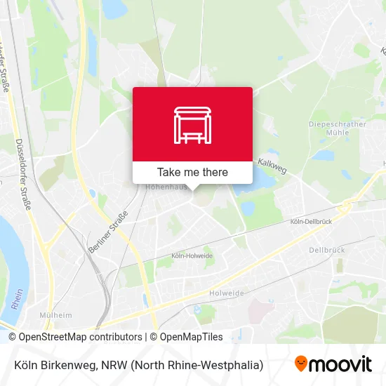 Köln Birkenweg map