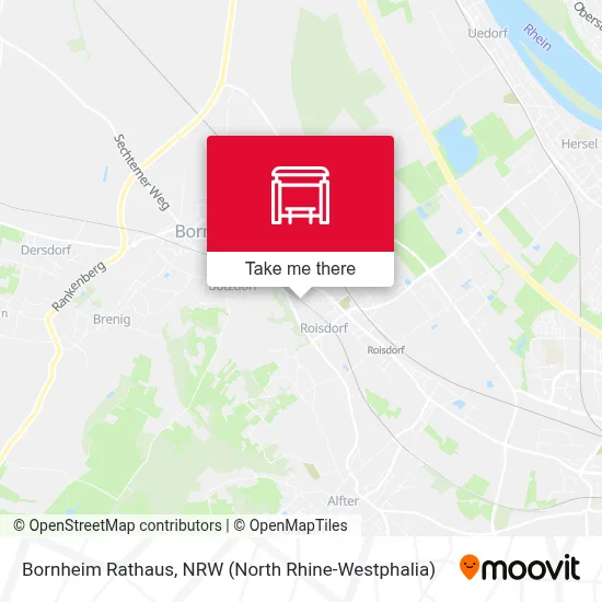Bornheim Rathaus map