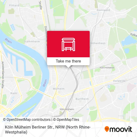 Köln Mülheim Berliner Str. map