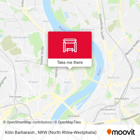 Köln Barbarastr. map