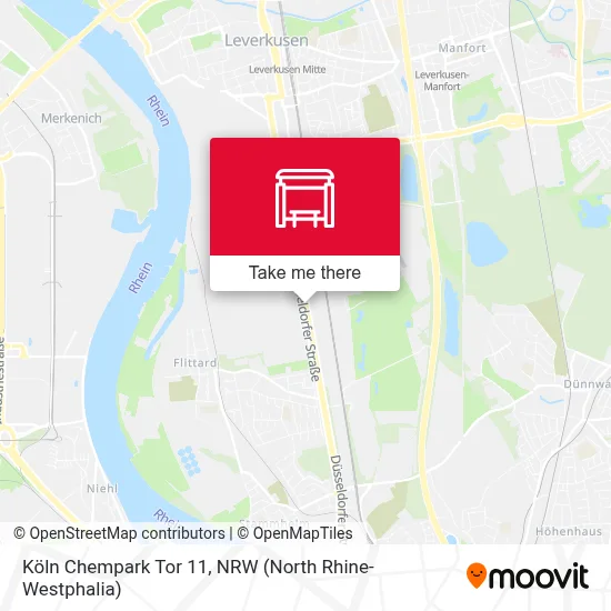 Köln Chempark Tor 11 map